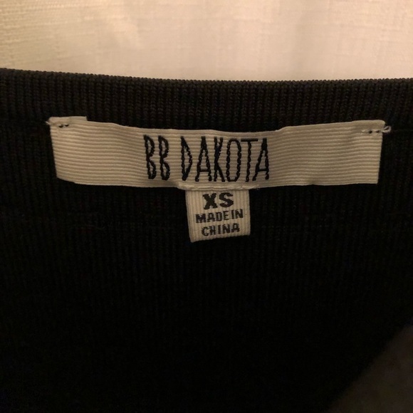 Anthro BB Dakota Black Sequin Bodycon Dress XS - Picture 2 of 5